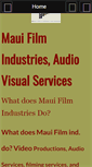 Mobile Screenshot of mauifilmindustries.com